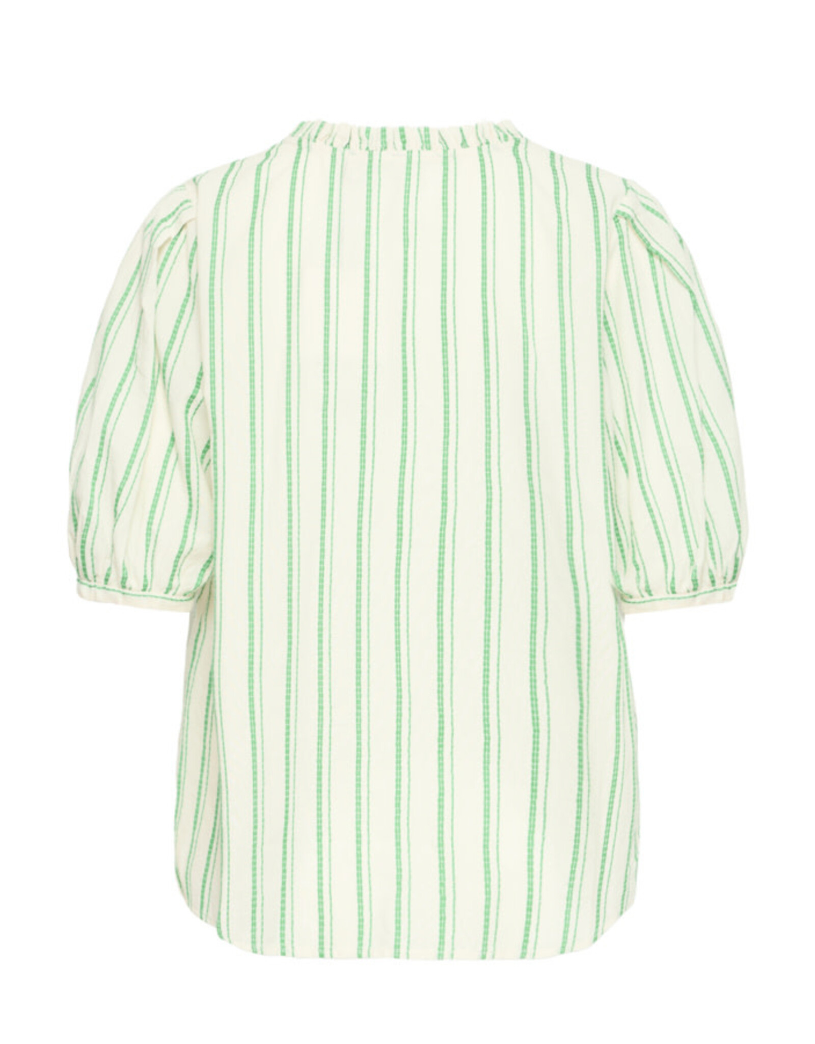 ICHI ICHI - Jovil Striped Short Sleeve Button Up (Greenbriar)