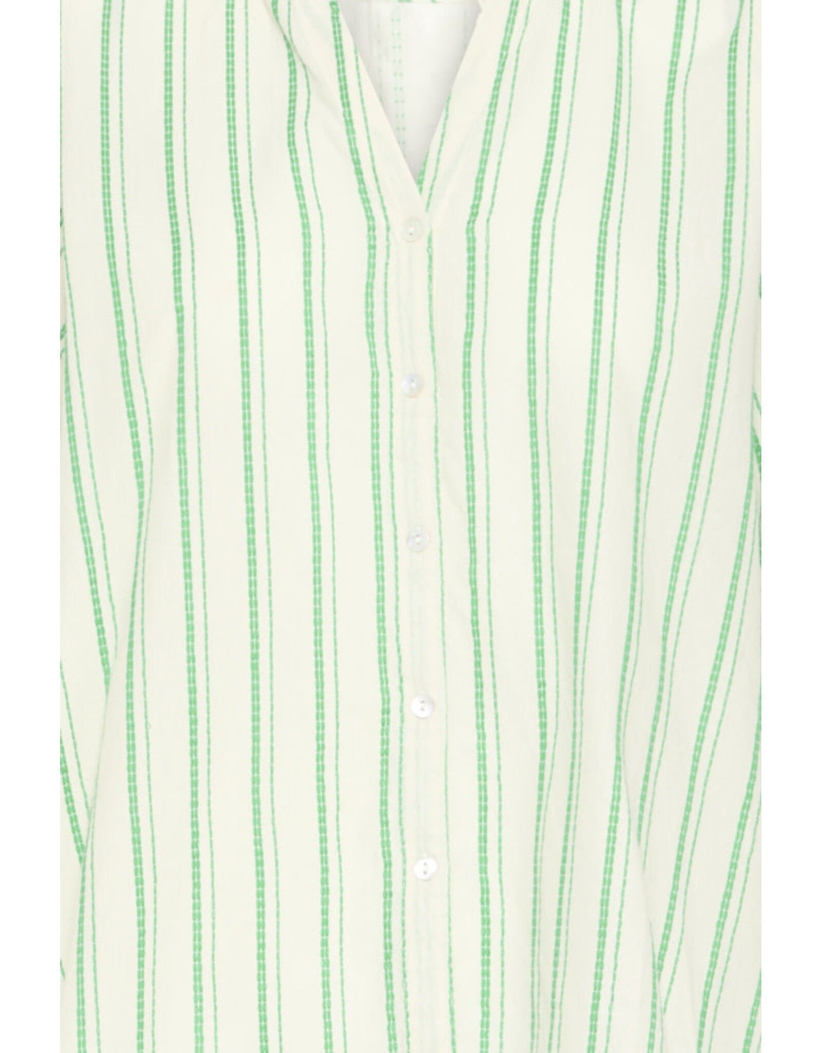 ICHI ICHI - Jovil Striped Short Sleeve Button Up (Greenbriar)