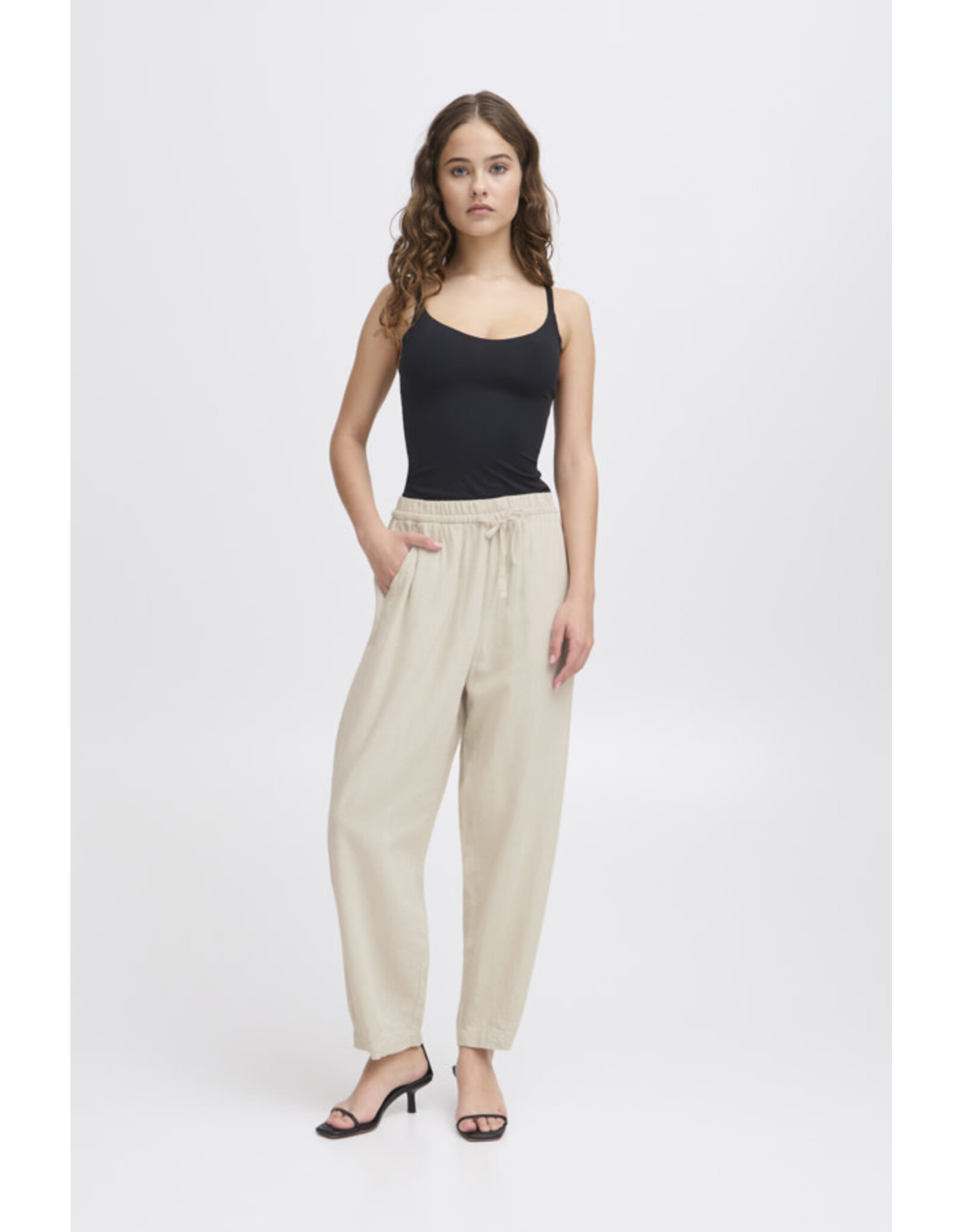 ICHI ICHI - Linno Barrel Pant (Natural Ecru)