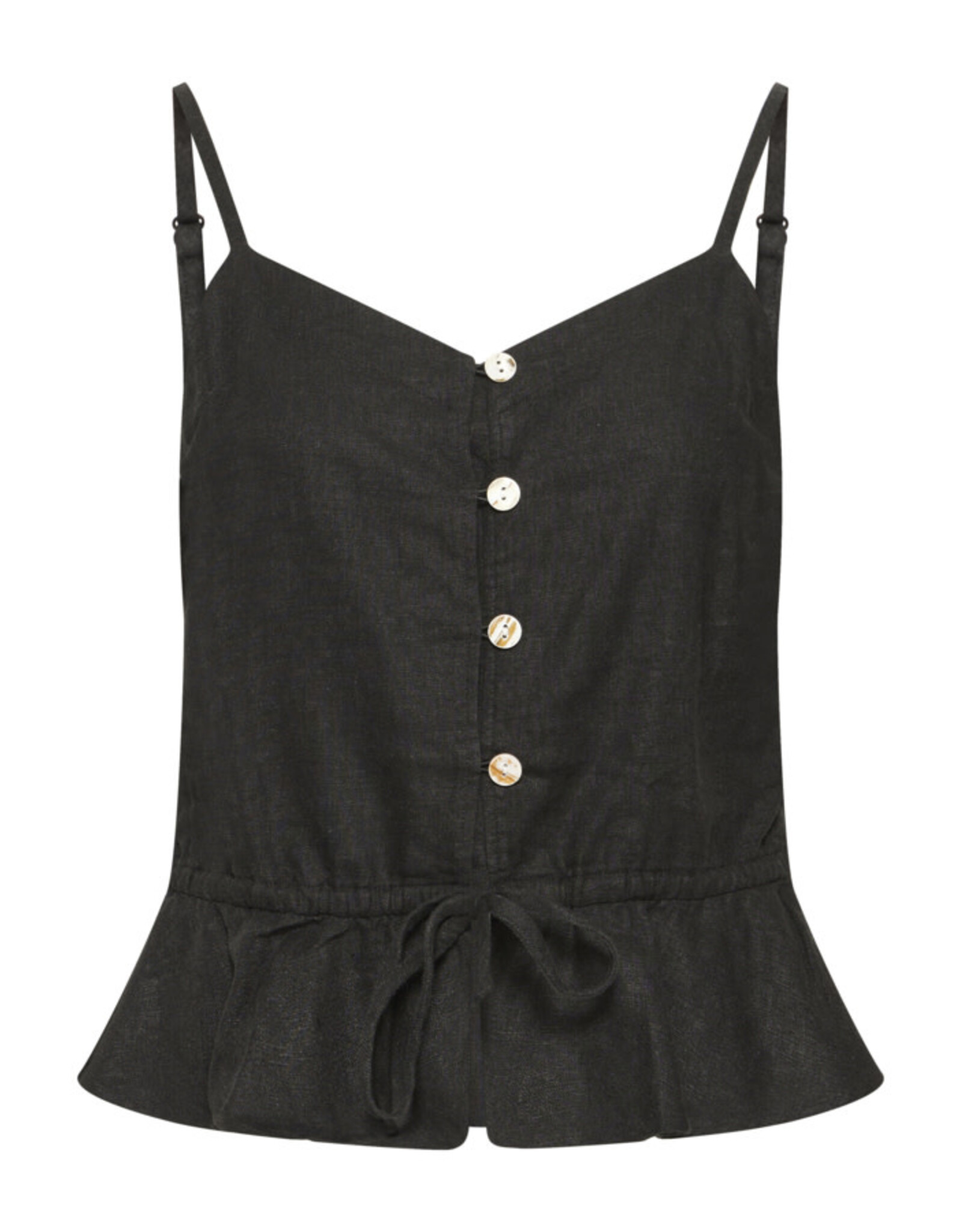 ICHI ICHI - Linno Button Up Tank (Black)