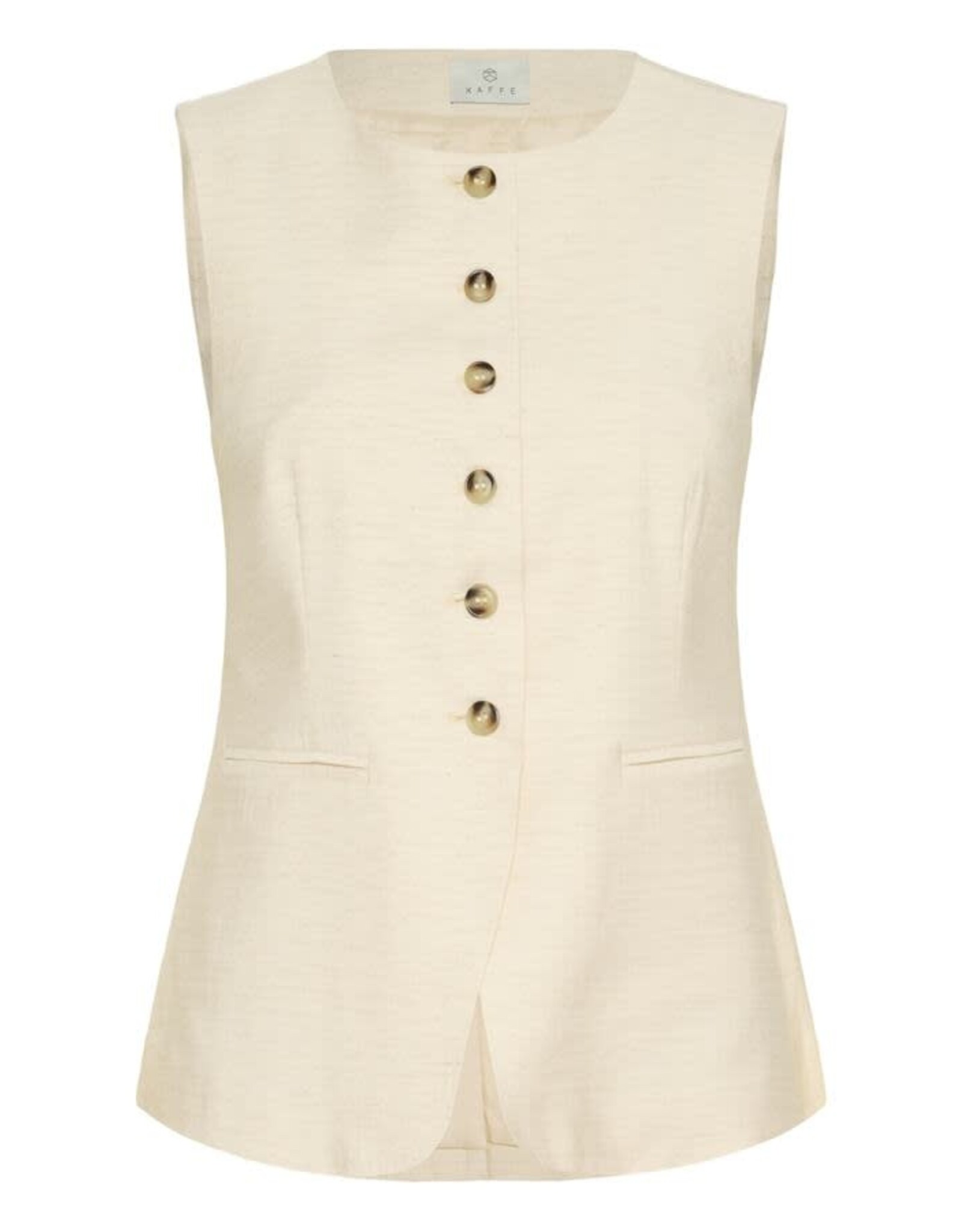 Kaffe Kaffe - Annetta Waist Coat (Feather Grey)