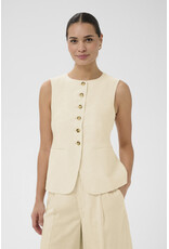 Kaffe Kaffe - Annetta Waist Coat (Feather Grey)