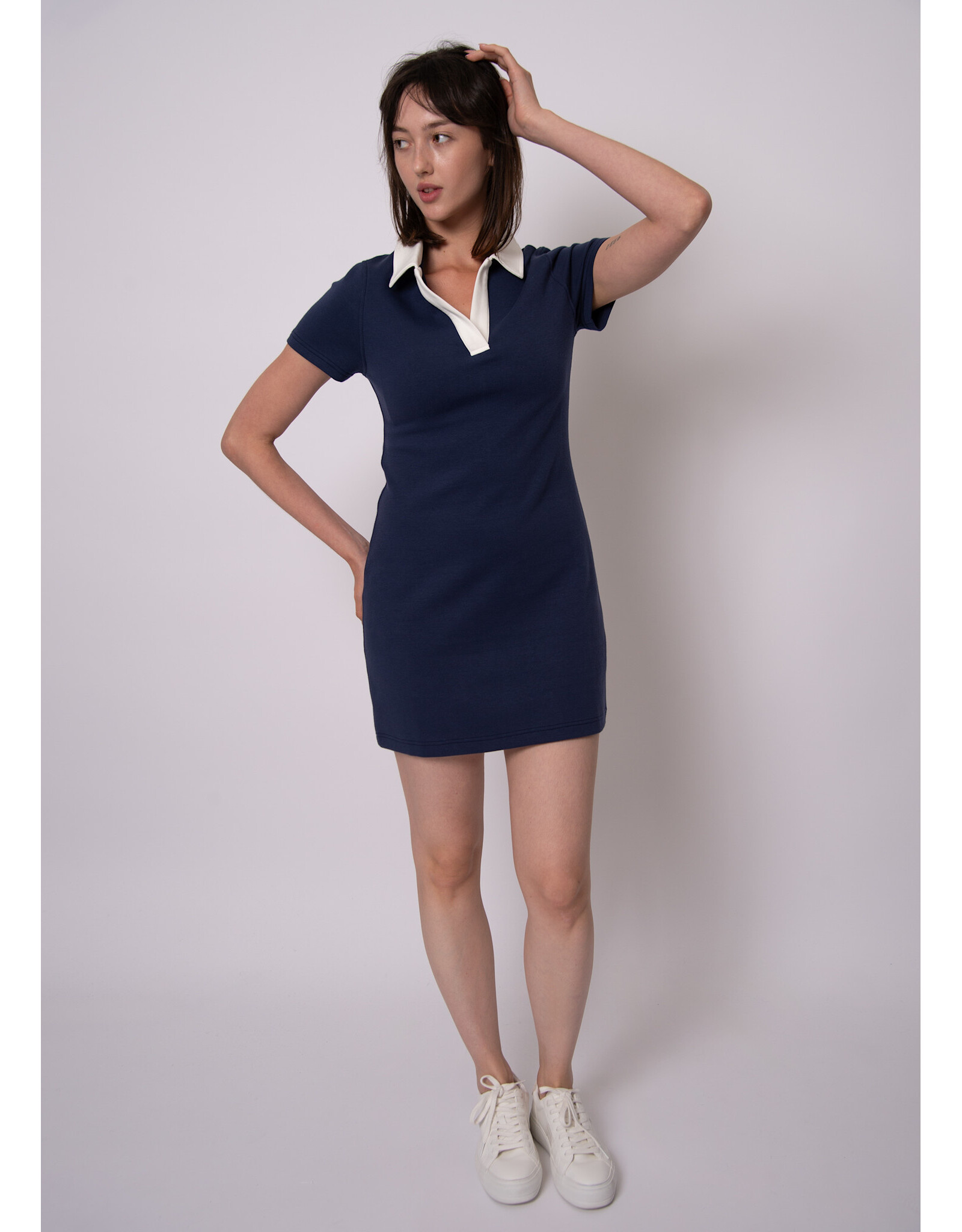RD Style RD Style - Varly Cotton Soft Knit Dress (Sea Blue)