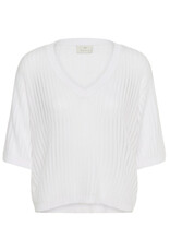 Kaffe Kaffe - Abalina V Neck Pullover (Chalk)