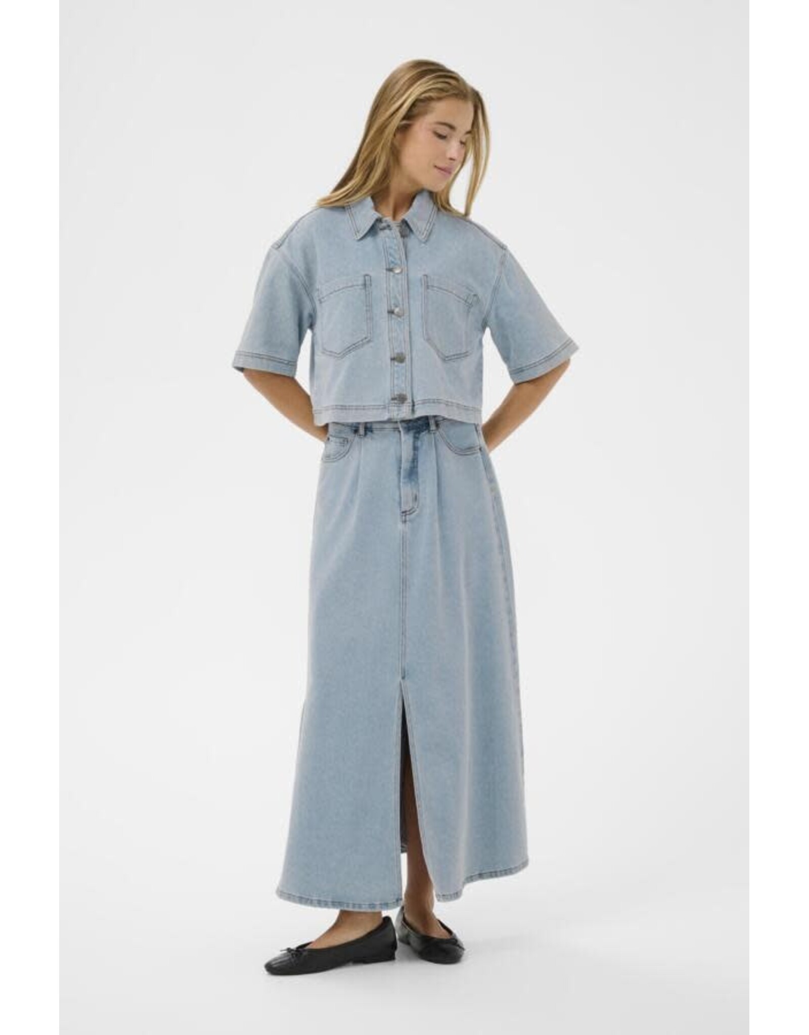 Kaffe Kaffe - Minna Denim Shirt (Light Blue)
