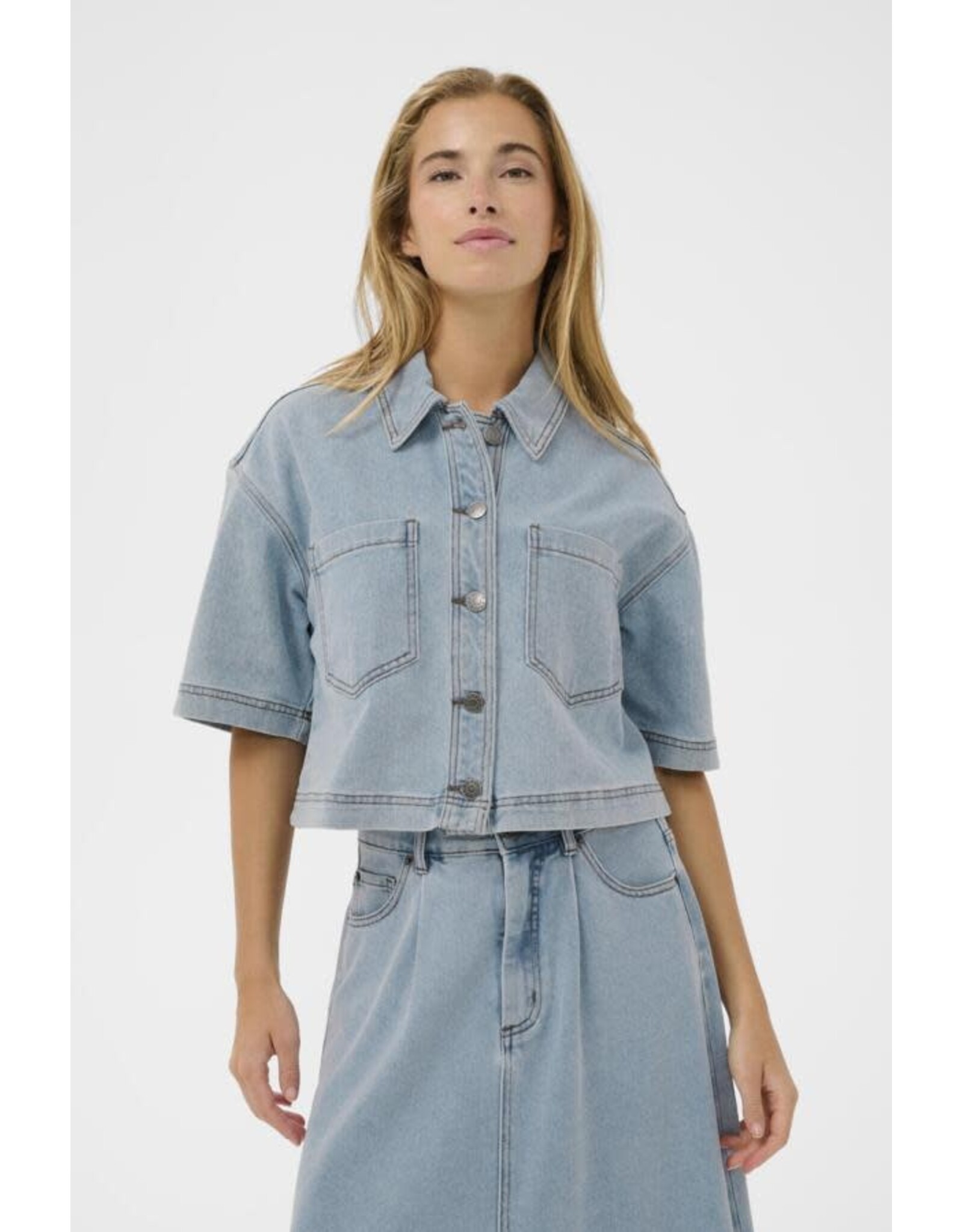 Kaffe Kaffe - Minna Denim Shirt (Light Blue)
