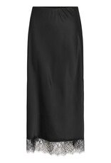 Kaffe Kaffe - Hill Maxi Skirt with Lace Trim (Black Deep)