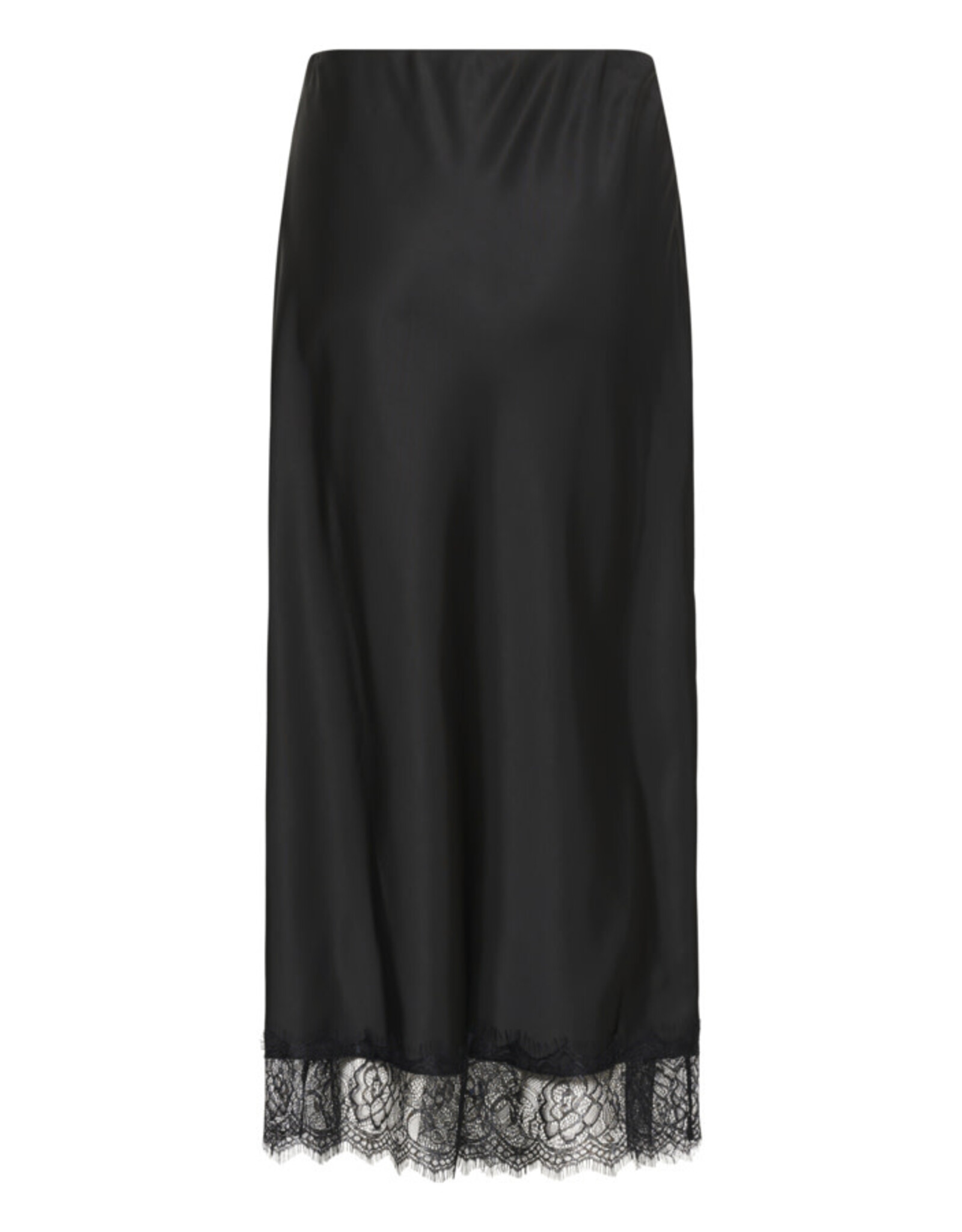 Kaffe Kaffe - Hill Maxi Skirt with Lace Trim (Black Deep)