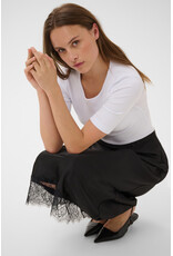 Kaffe Kaffe - Hill Maxi Skirt with Lace Trim (Black Deep)