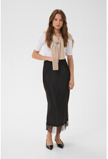 Kaffe Kaffe - Hill Maxi Skirt with Lace Trim (Black Deep)