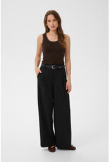 Kaffe Kaffe - Omi Lace Trim Tank (Coffee Bean)