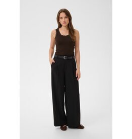 Kaffe Kaffe - Omi Lace Trim Tank (Coffee Bean)