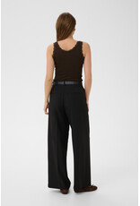Kaffe Kaffe - Omi Lace Trim Tank (Coffee Bean)
