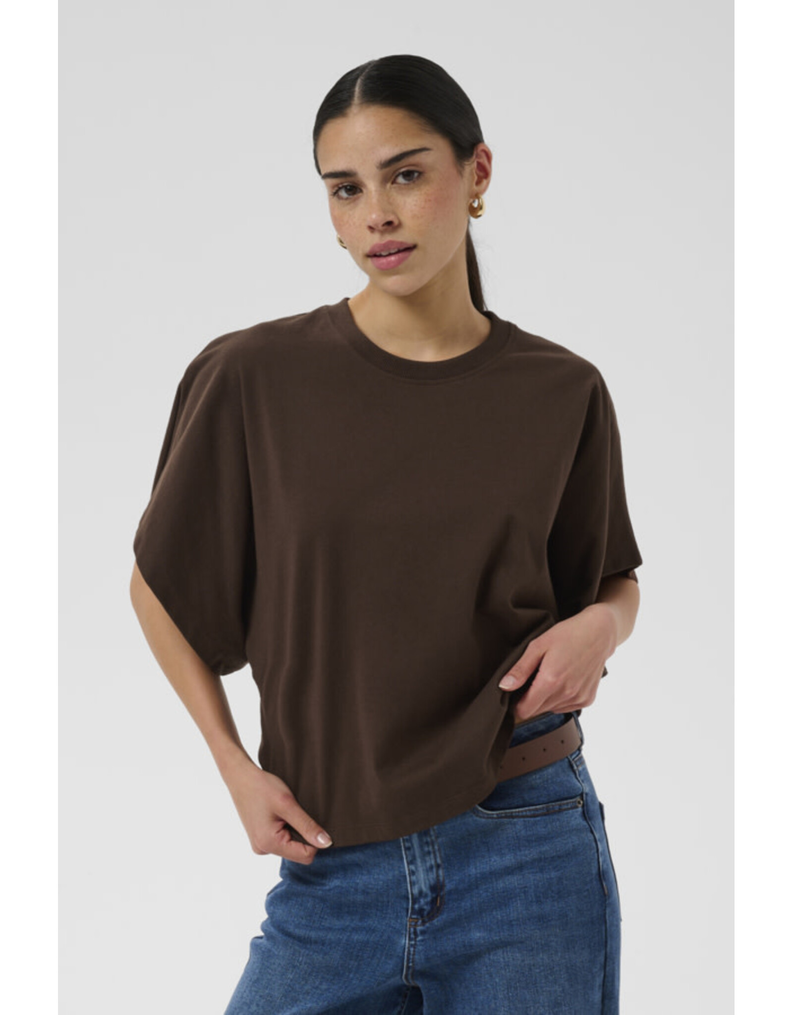 Kaffe Kaffe - Stormy T Shirt (Coffee Bean)