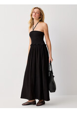 ICHI ICHI - Foxa Smocked Midi Dress (Black)