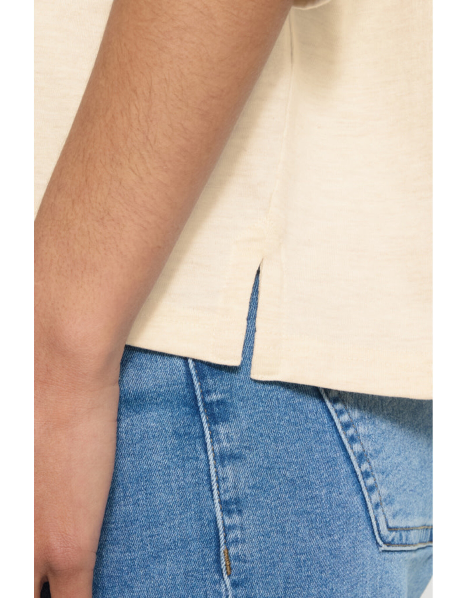 ICHI ICHI - Palmer Boxy Fit T Shirt (Birch)