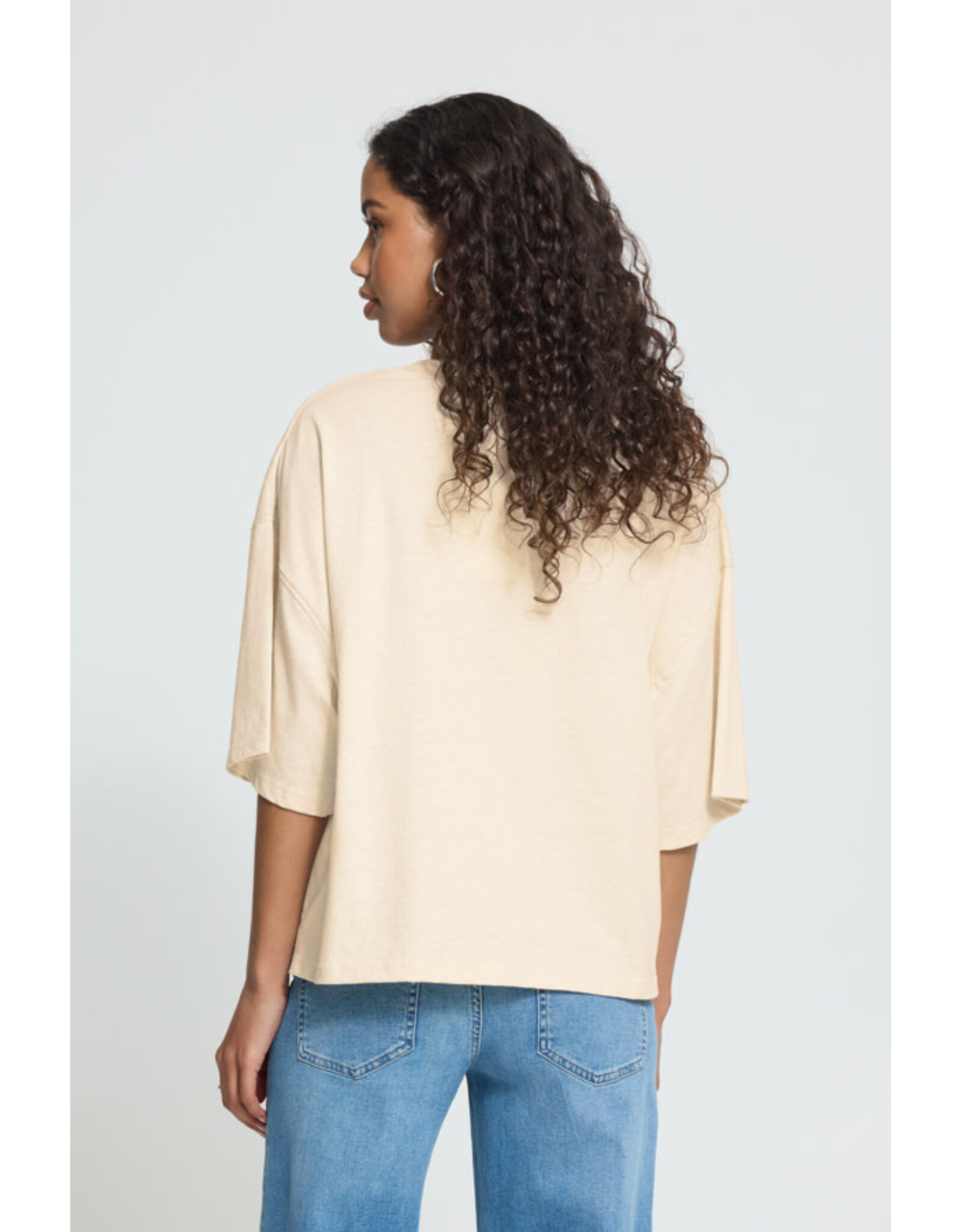 ICHI ICHI - Palmer Boxy Fit T Shirt (Birch)