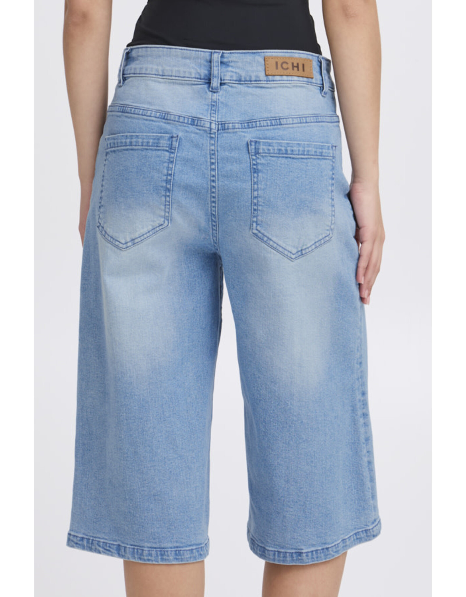 ICHI ICHI - Cally Denim Shorts (Light Blue Wash)