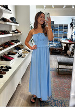 ICHI ICHI - Foxa Smocked Midi Dress (Placid Blue)
