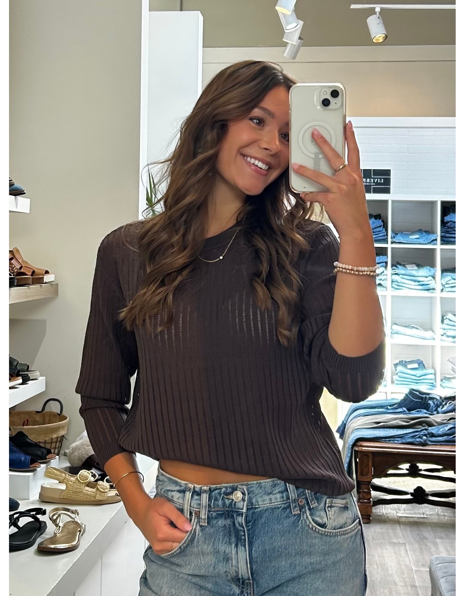 Kaffe Kaffe - Abalina Pullover (Coffee Bean)