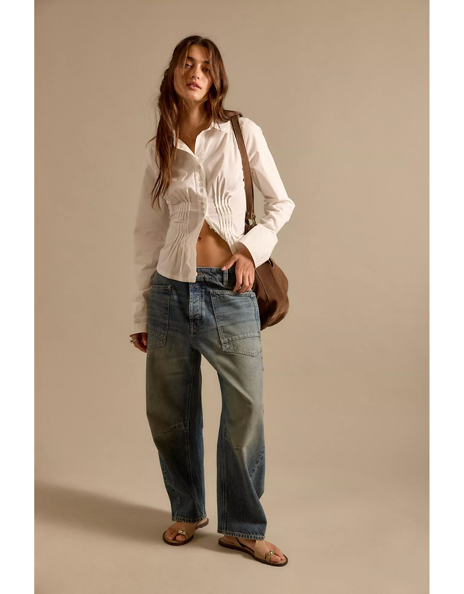 Free people Free People -  We The Free Minimalist Moxie Barrel Jeans (High Hopes)