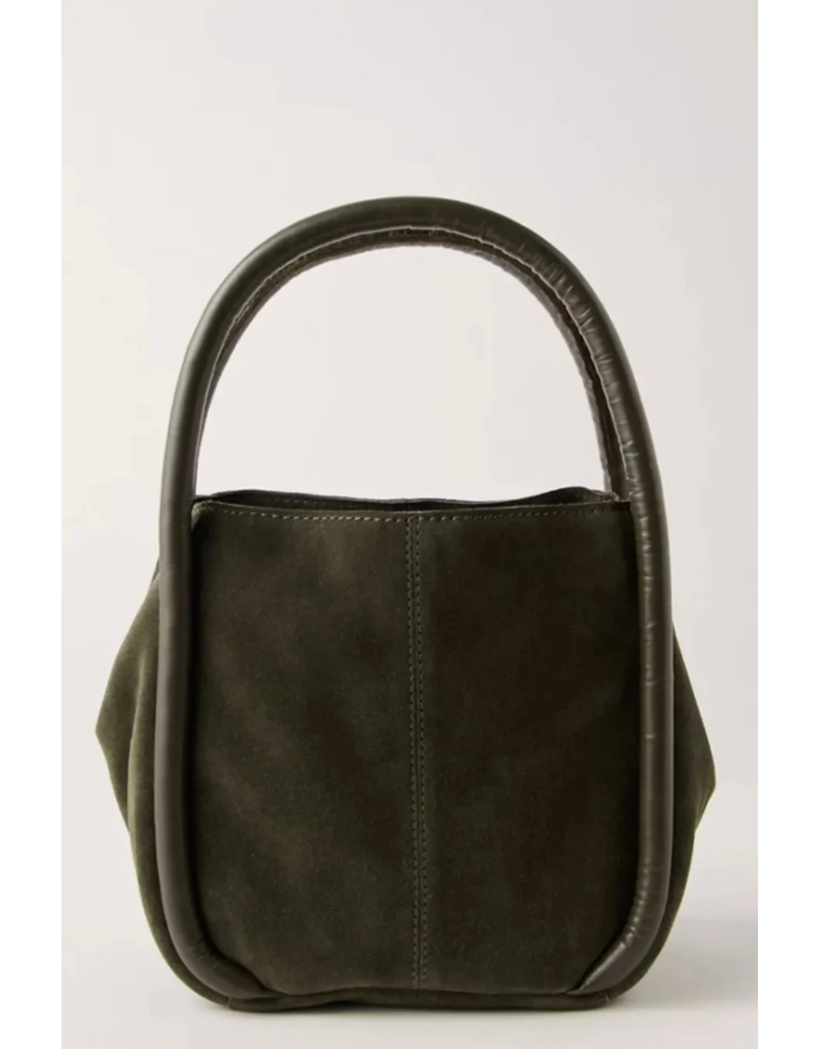 Free people Free People - Barlow Suede Bucket Bag (Dark Olive)