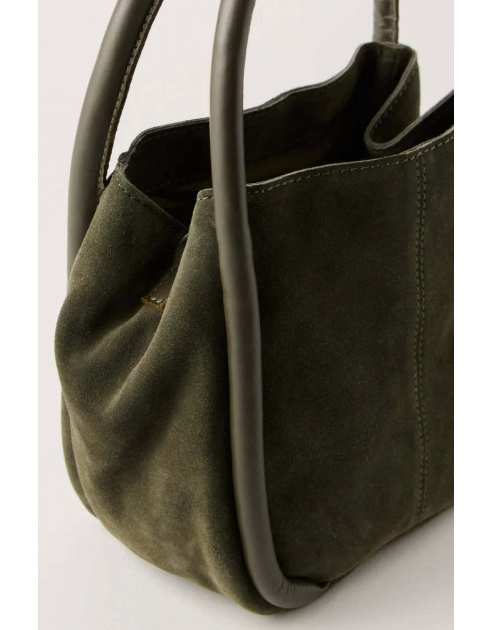 Free people Free People - Barlow Suede Bucket Bag (Dark Olive)