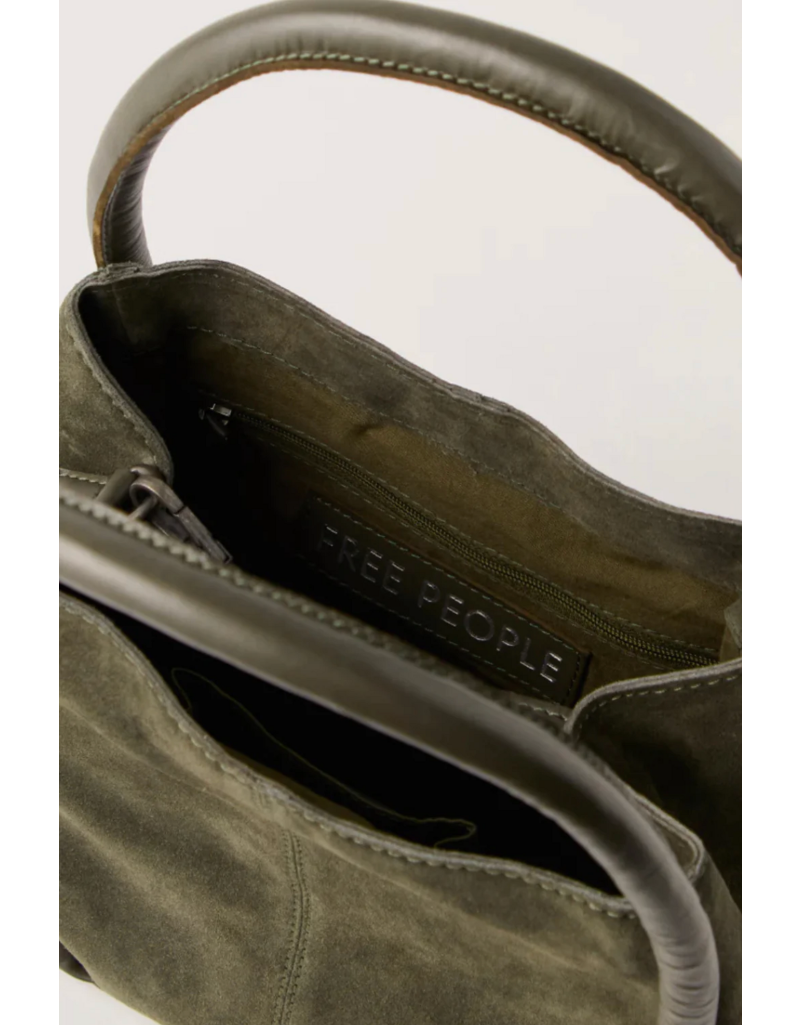 Free people Free People - Barlow Suede Bucket Bag (Dark Olive)
