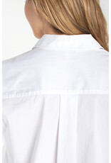 Liverpool Liverpool - Adjustable Sleeve Button Front Top (White)