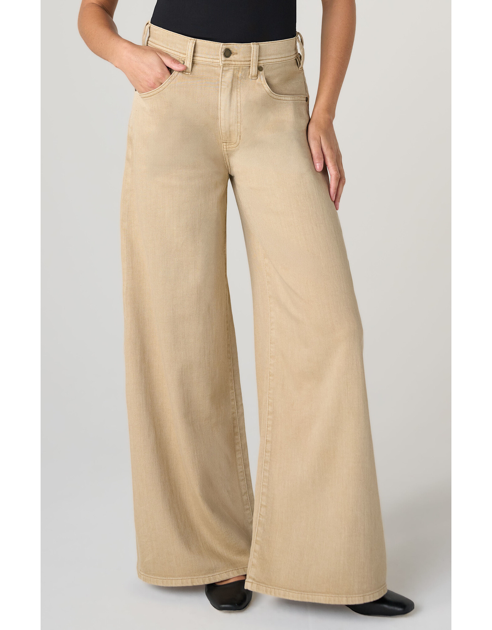 Liverpool Liverpool - Kit High Rise Relaxed Wide Leg (Light Khaki)