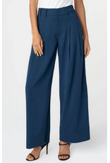 Liverpool Liverpool - Pleated Wide Leg Trouser (Oxford - Navy)