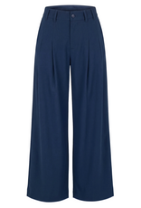 Liverpool Liverpool - Pleated Wide Leg Trouser (Oxford - Navy)