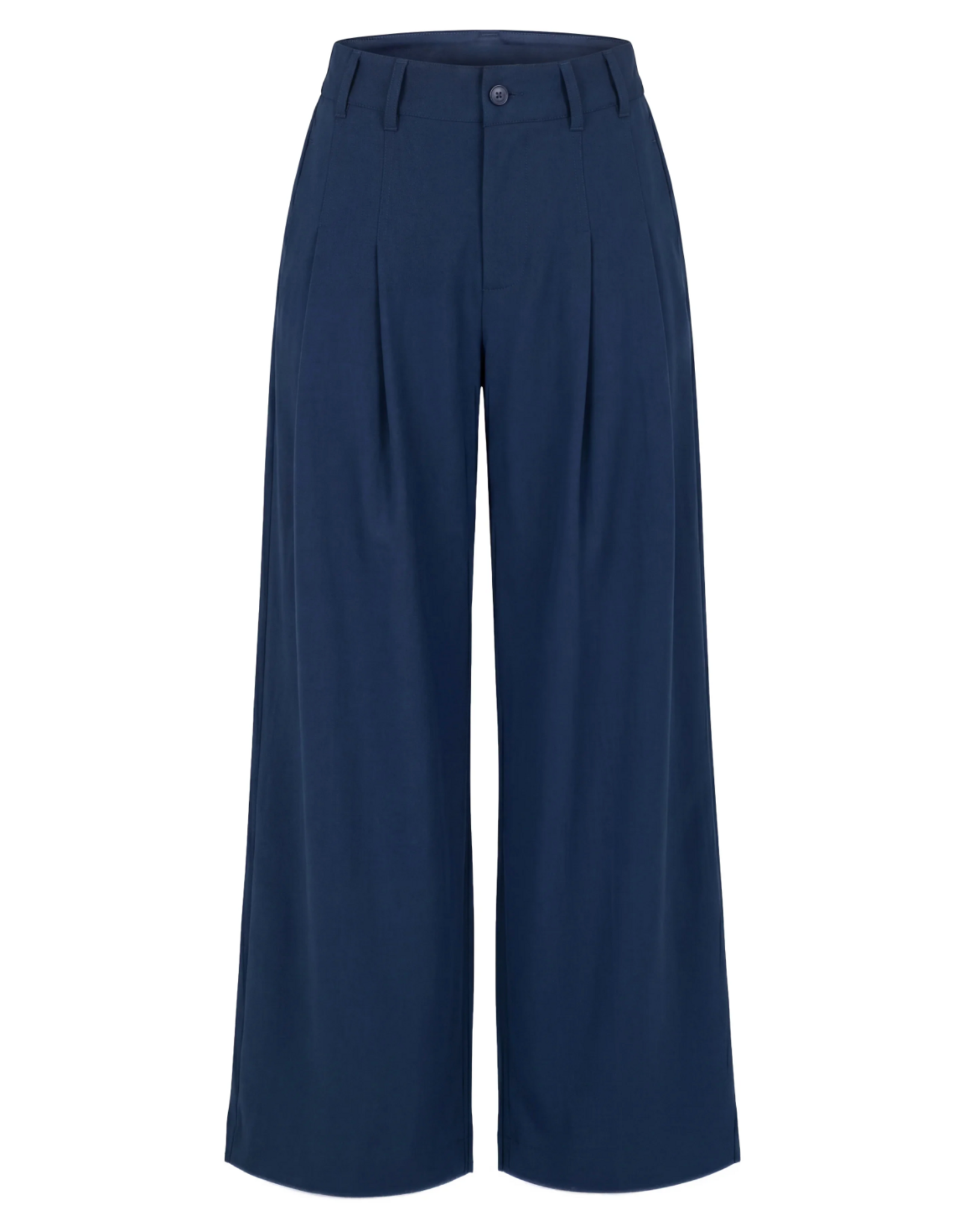Liverpool Liverpool - Pleated Wide Leg Trouser (Oxford - Navy)
