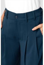 Liverpool Liverpool - Pleated Wide Leg Trouser (Oxford - Navy)
