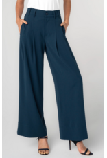 Liverpool Liverpool - Pleated Wide Leg Trouser (Oxford - Navy)