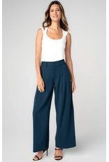 Liverpool Liverpool - Pleated Wide Leg Trouser (Oxford - Navy)