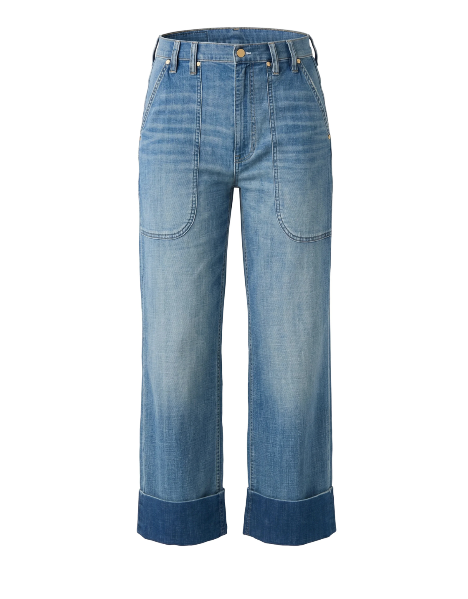 Liverpool Liverpool - High Rise Relaxed Straight with Utility Pockets (Dusk Breeze)