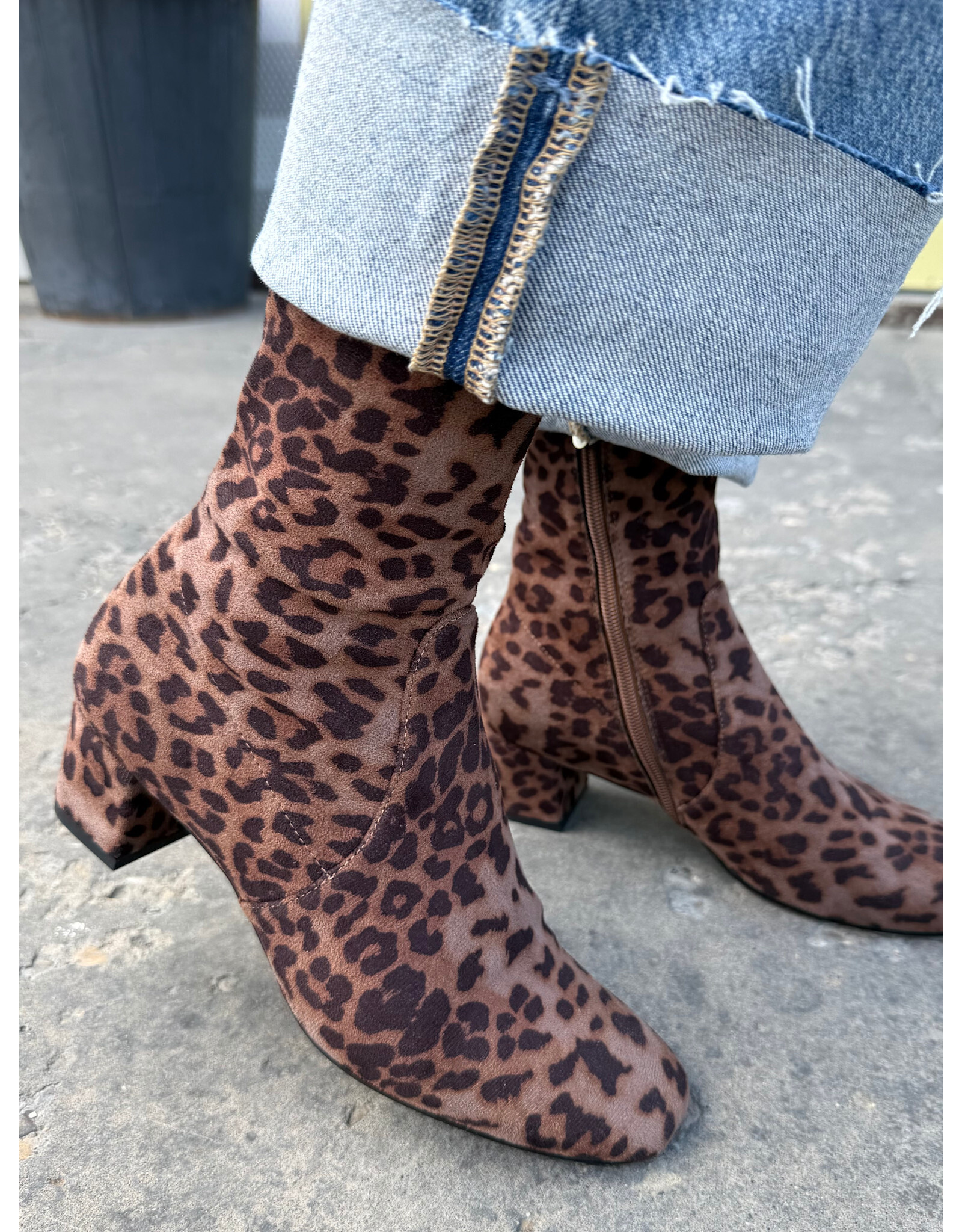 Django and Juliette Django & Juliette - Hartful (Taupe Leopard Stretch Fabric)