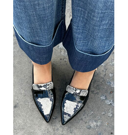 Django and Juliette Django & Juliette - Aiday (Blk / White Snake / Patent)