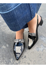 Django and Juliette Django & Juliette - Aiday (Blk / White Snake / Patent)