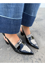 Django and Juliette Django & Juliette - Aiday (Blk / White Snake / Patent)