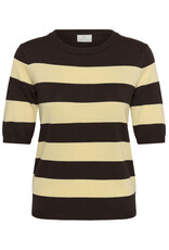 Kaffe Kaffe - Lizza stripe (Coffee Bean / Yellow)