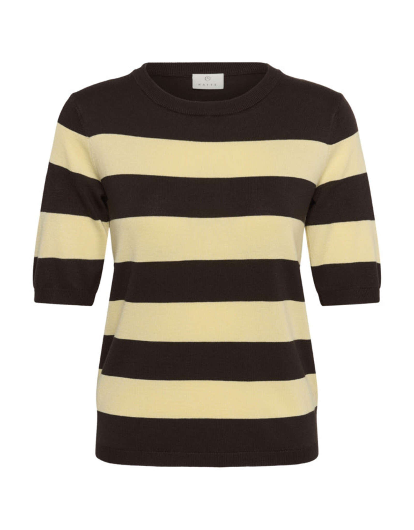 Kaffe Kaffe - Lizza stripe (Coffee Bean / Yellow)