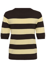 Kaffe Kaffe - Lizza stripe (Coffee Bean / Yellow)