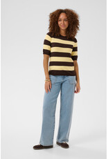 Kaffe Kaffe - Lizza stripe (Coffee Bean / Yellow)