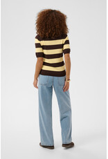 Kaffe Kaffe - Lizza stripe (Coffee Bean / Yellow)
