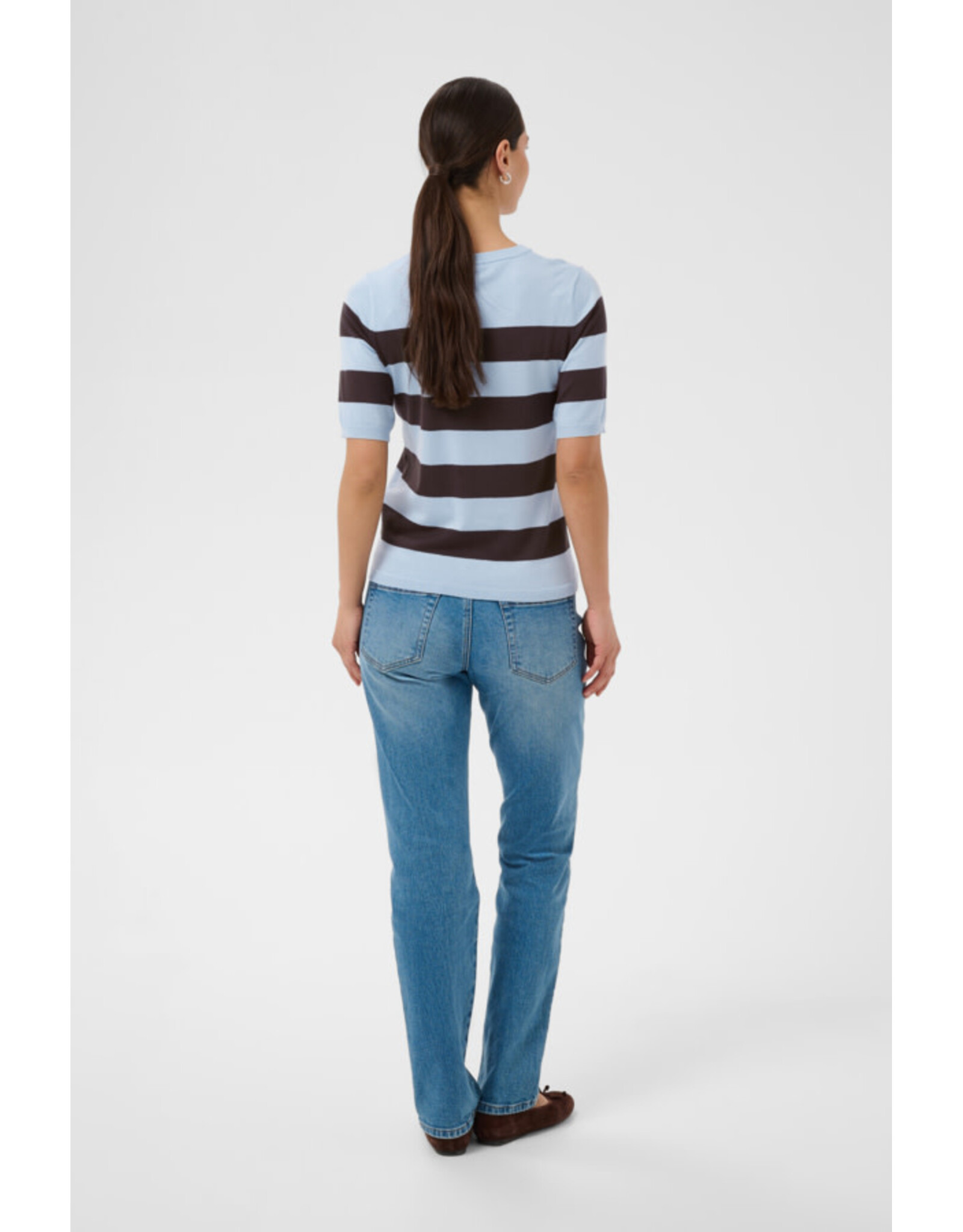Kaffe Kaffe - Lizza stripe (Blue Fog /Brown)