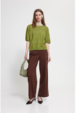 ICHI ICHI - Dasila Short Sleeve Sweater (Calla Green)