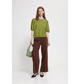 ICHI ICHI - Dasila Short Sleeve Sweater (Calla Green)
