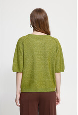 ICHI ICHI - Dasila Short Sleeve Sweater (Calla Green)